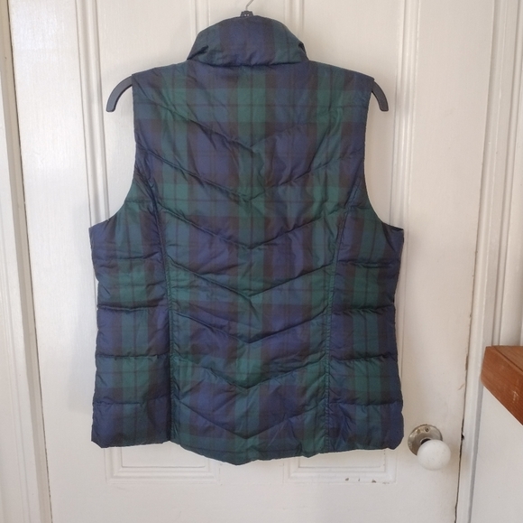 Land's End Green and Blue Puffer Vest - Picture 4 of 7